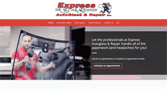 Desktop Screenshot of expressautoglassgf.com